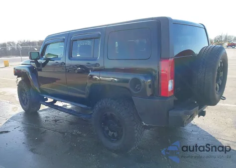 2007 Hummer H3 Suv z USA, uszkodzony, nr VIN 5GTDN13E578244974